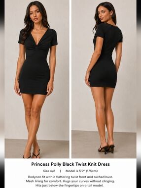 Black Princess Polly Dress